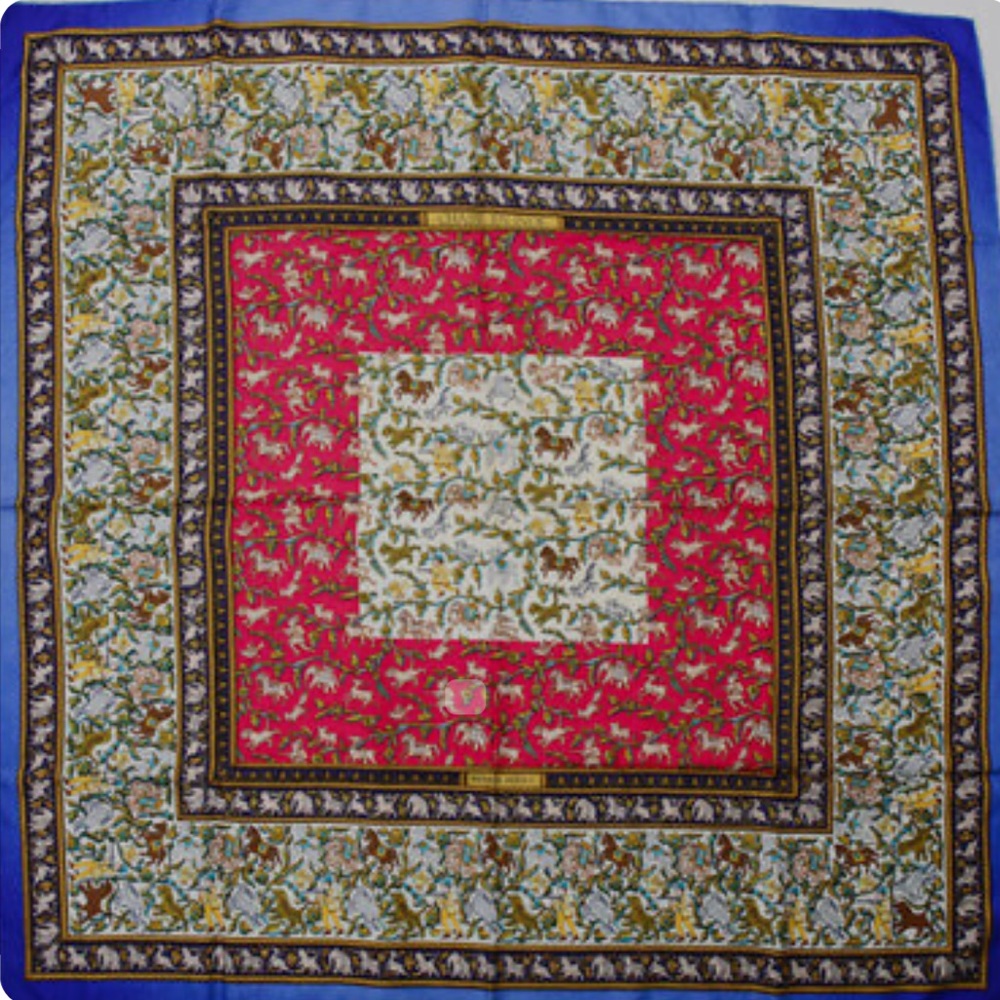 Hermes vintage silk scarf — Chasse en Inde - Picture 2 of 4